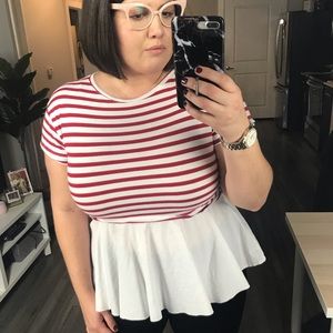 Zara Peplum Top
